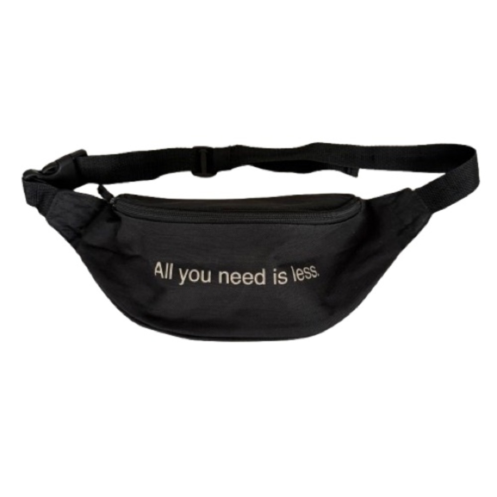 F.A,M.T. “All you need is less.” fanny pack